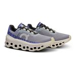 Tênis On Running Cloudmonster Feminino Cinza/Azul