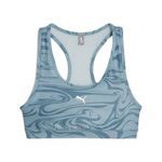 Top Puma Mid Impact 4Kéeps Graphic Feminino Azul