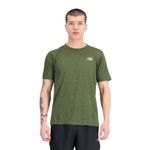 T-shirt Performance New Balance Impact Run Masculina Verde