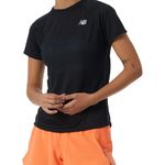 T-shirt Performance New Balance Impact Run 3 Feminina Preto