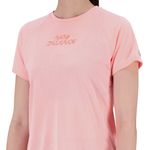 T-shirt Performance New Balance Impact Run 3 Feminina Rosa