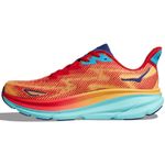 Tênis Hoka Clifton 9 Feminino Vermelho/Laranja