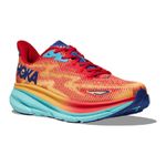 Tênis Hoka Clifton 9 Feminino Vermelho/Laranja