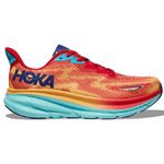 Tênis Hoka Clifton 9 Feminino Vermelho/Laranja