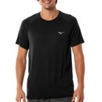 T-shirt Manga Longa Mizuno Pro UV Masculina Preto