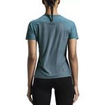 T-shirt Performance On Running Performance Feminina Azul/Cinza