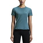 T-shirt Performance On Running Performance Feminina Azul/Cinza