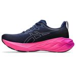 Tênis Asics Novablast 4 Feminino Azul/Rosa