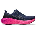Tênis Asics Novablast 4 Feminino Azul/Rosa