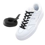 Cadarço Elástico Lock Laces Flat Preto Unissex