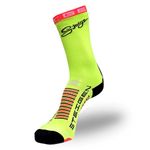 Meia Cano Alto Steigen 3/4 Fluro Yellow Unissex
