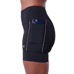 Bermuda Compressão Authen Grit Bossa 3 bolsos 15cm Feminina