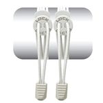 Cadarço Elástico Lock Laces Branco Liso Unissex