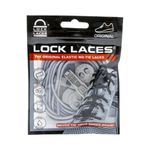 Cadarço Elástico Lock Laces Cinza Liso Unissex