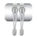 Cadarço Elástico Lock Laces Cinza Liso Unissex