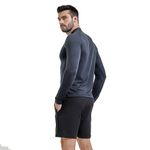 T-shirt Manga Longa Solo Delta Cooling 1/2 Zip Masculina