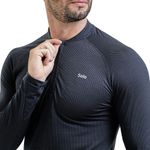T-shirt Manga Longa Solo Delta Cooling 1/2 Zip Masculina