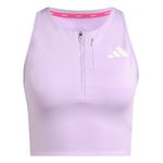 Top Longo Adidas Cropped Adizero Feminino