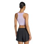 Top Longo Adidas Cropped Adizero Feminino