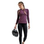 T-shirt Manga Longa Solo Delta Cooling 1/2 Zip Feminina