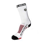 Meia Cano Alto Steigen 3/4 Race Stripe White Unissex