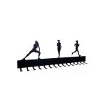 Porta Medalhas Corrida Feminino Preto