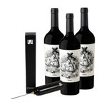Combo Três Vinhos Cordero con Piel de Lobo Malbec + Grátis Winepopper Lite