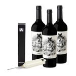 Combo Três Vinhos Cordero con Piel de Lobo Malbec + Grátis Winepopper Lite