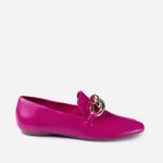 Loafer Comfy Colors Classic Couro Premium Rosa Cherry