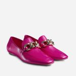 Loafer Comfy Colors Classic Couro Premium Rosa Cherry