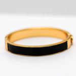 Pulseira Naty Ouro com Resina Black