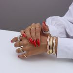Pulseira Bianca Ouro com Resina Perola