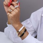 Pulseira Naty Ouro com Resina Branca