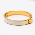 Pulseira Naty Ouro com Resina Branca