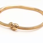 Pulseira Thaísa Laço Minimal Ouro