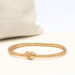 Pulseira Thaísa Laço Minimal Ouro