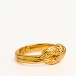 Anel Thaísa Laço Minimal Ouro