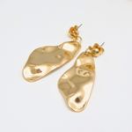 Brinco Kati Metal Organic Ouro
