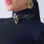 Brinco Kati Metal Organic Ouro