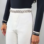 Cinto Natalia Metal Luxury Prata