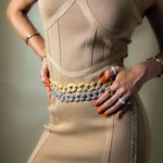 Cinto Natalia Metal Luxury Prata