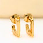 Brinco Natalia Minimal Ouro