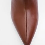 Bota Couro Premium Salto Bloco Alto Café