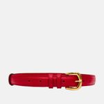 Cinto Couro Odete Vermelho Cherry Night