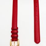 Cinto Couro Odete Vermelho Cherry Night