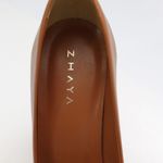 Scarpin Couro Premium Salto Alto Fino Caramelo Caribe