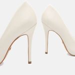 Scarpin Couro Premium Salto Alto Fino Branco