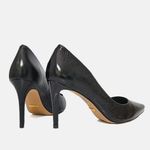 Scarpin Couro Verniz Salto Médio Fino Preto