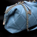 Bolsa Grande Suit Couro Premium Azul Celeste