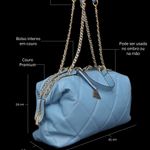Bolsa Grande Suit Couro Premium Azul Celeste